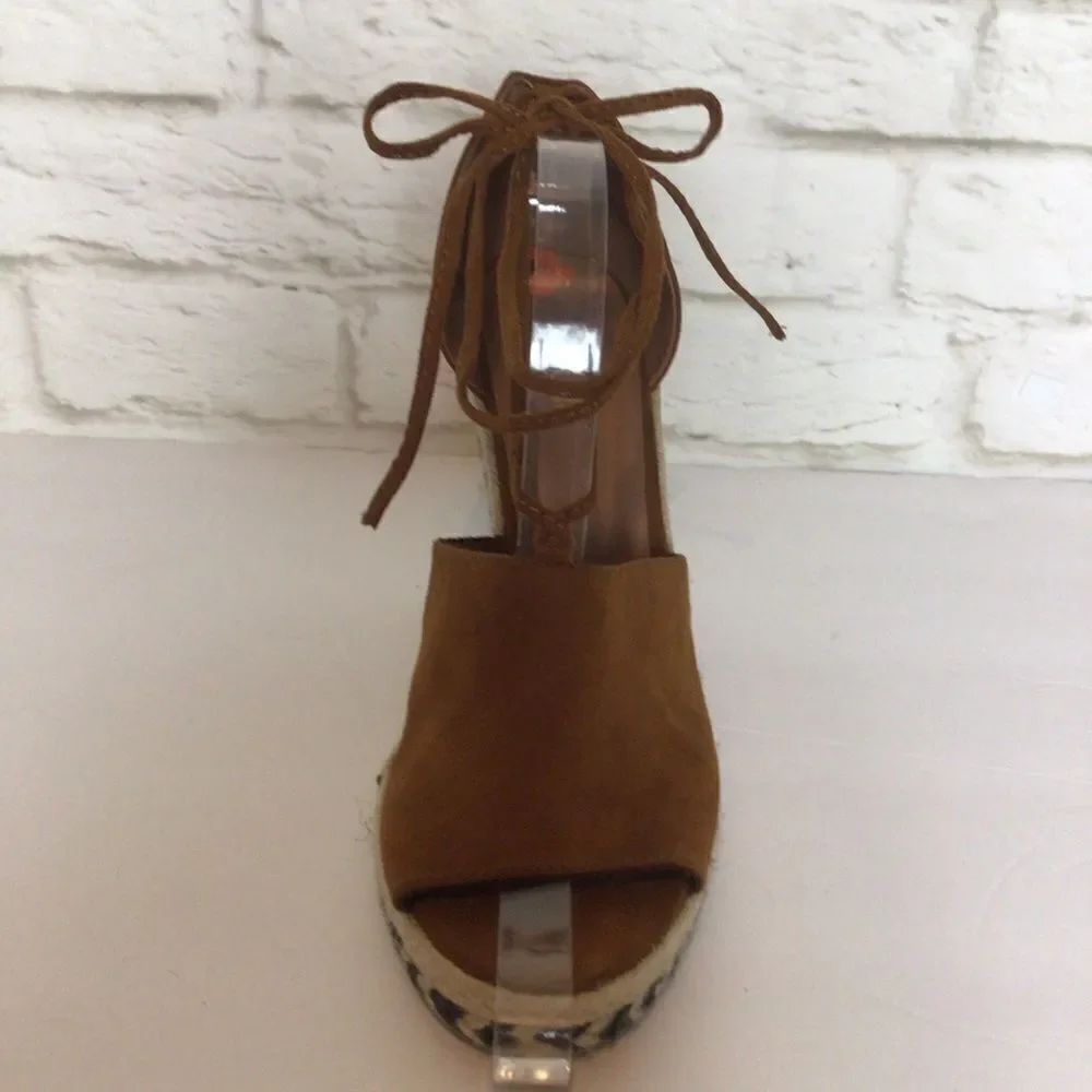 Bohemian Western Aztec Wedge Espadrille Size 9.5